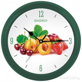 Часы настенные кварцевые ENERGY модель ЕС-112 фрукты, 009485-SK