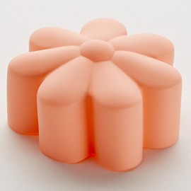 Набор из 6 формочек для кексов Ø6,5х3,5см силиконовых BE-4458S/6 "Ромашки" розовый