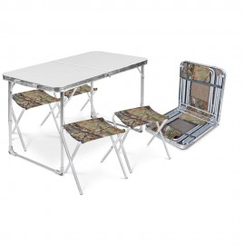 Набор стол+стулья ССТ-К2/1 металлик-хант