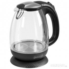Чайник ENERGY E-250 (1,7 л) стекло, пластик цвет черный. 007122-SK