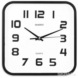 Часы настенные кварцевые ENERGY модель ЕС-08 квадратные, ( 20 ) 009308-SK
