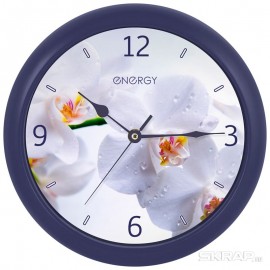 Часы настенные кварцевые ENERGY модель ЕС-110 орхидея, 009483-SK