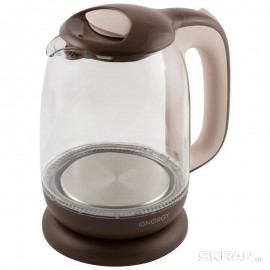 Чайник ENERGY E-281 (1.7л) стекло, пластик, цвет коричневый. ( 6 ) 164116-SK