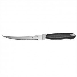 Нож 5" (12,7 см) для тонкой нарезки (пилообразный) из нержавеющей стали "Comfort" AK-2096 черный