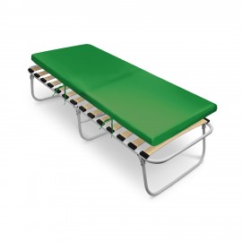 Кровать раскладная усиленная с мягким матрасом РК7М/З зеленый