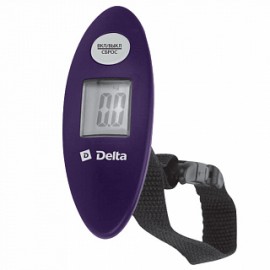 Весы безмен электронный 40 кг DELTA D-9100 фиолетовый, цена деления 100г