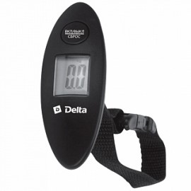 Весы безмен электронный 40 кг DELTA D-9100 черный, цена деления 100г