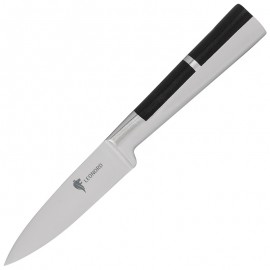 Нож овощной цельнометаллический с вставкой из АБС пластика PROFI, 9 см LEONORD 106019-SK
