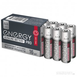 Батарейка алкалиновая Energy Pro LR03/16S (ААА) 104977-SK