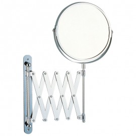 Зеркало косметическое M-1612 двустороннее (Х5) настенное (диаметр:17см, хром.металл, стекло). 310452-SK