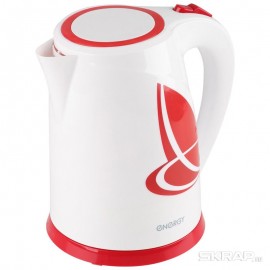 Чайник ENERGY E-211 (1,8 л диск) бело-красный, 164096-SK