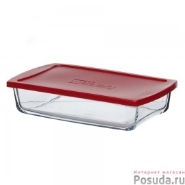 Посуда для СВЧ форма прямоугольная с крышкой 260*150мм 1320 мл арт. 59864K Pasabahce