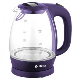 Чайник электрический 2200 Вт, 1,7 л DELTA DL-1203 фиолетовый
